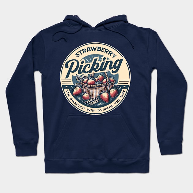 Strawberry Picking Hoodie by WolfeTEES